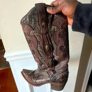 Corral boots, I don’t wear them enough and cleaning out my closet